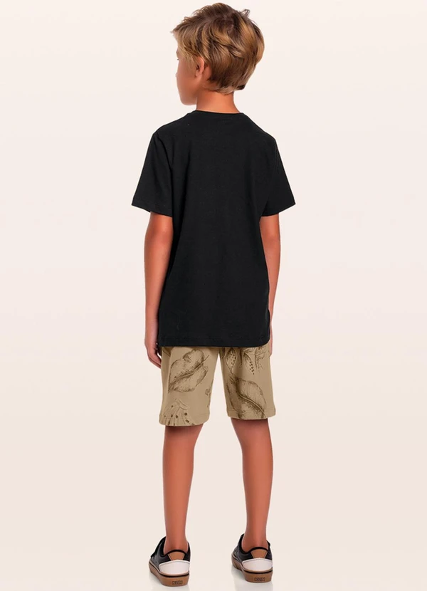 Fakini Kids - Conjunto Camiseta/Bermuda Preto 2