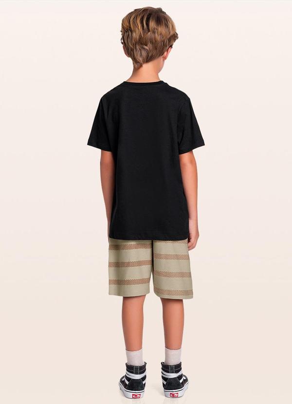 Fakini Kids - Conjunto Camiseta/Bermuda Preto 2