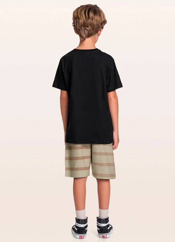 Fakini Kids - Conjunto Camiseta/Bermuda Preto 2
