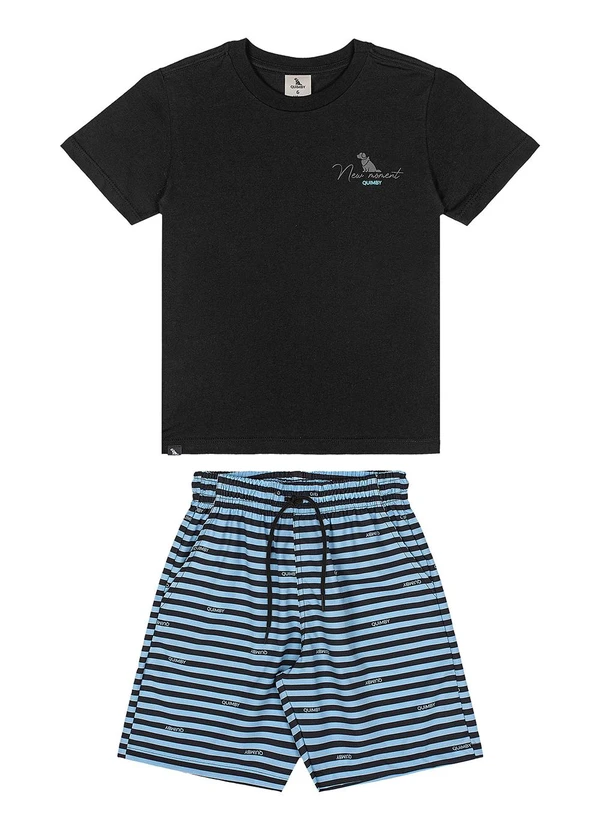 Quimby - Conjunto Camiseta Bermuda Quimby Preto 2
