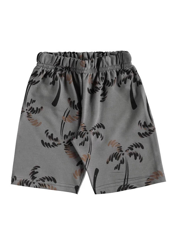 Bee Loop - Conjunto Camiseta Bermuda Tropical Cinza 3