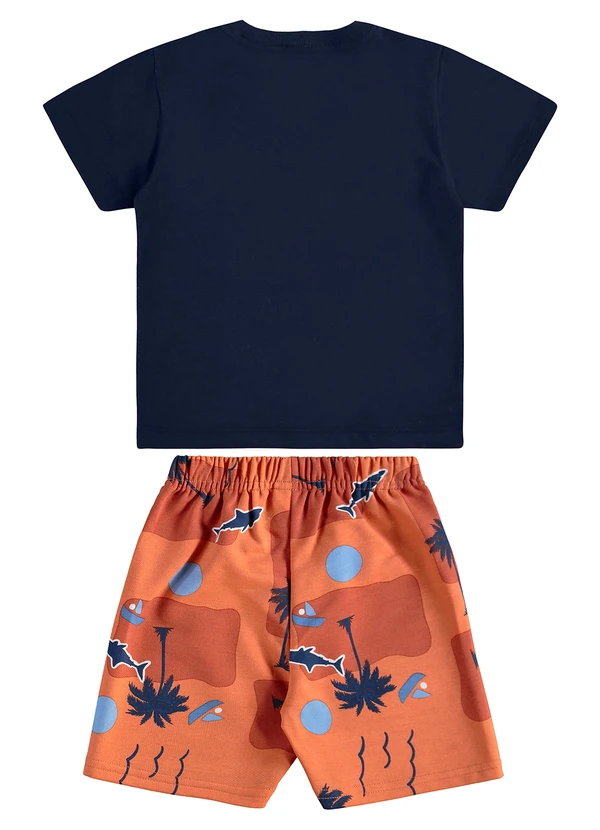 Bee Loop - Conjunto Camiseta Bermuda Tubarão Azul 2