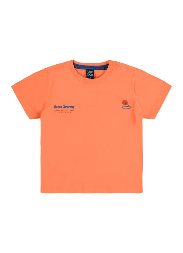 Bee Loop - Conjunto Camiseta Bermuda Tubarão Laranja 2
