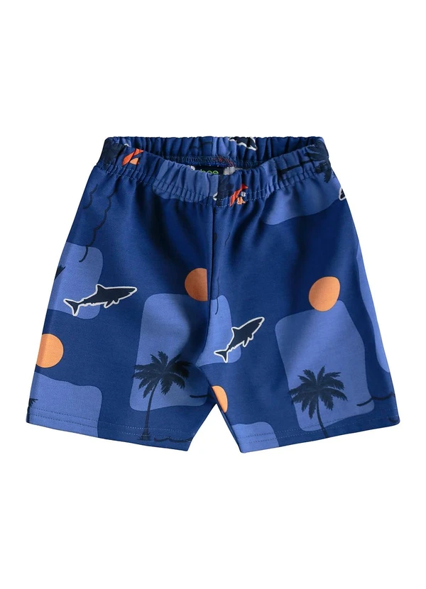 Bee Loop - Conjunto Camiseta Bermuda Tubarão Laranja 3