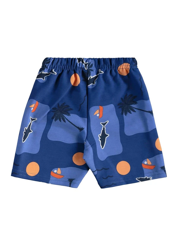 Bee Loop - Conjunto Camiseta Bermuda Tubarão Laranja 6