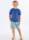 Up Baby - Conjunto Camiseta Bermuda Azul - variação: Azul