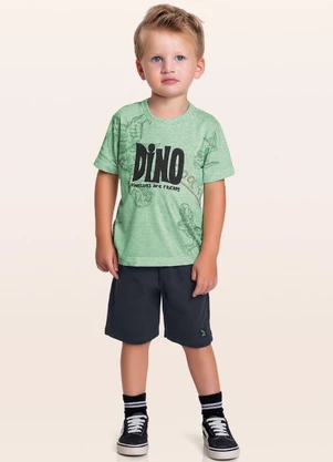 Fakini Kids - Conjunto Camiseta/Bermuda Verde - FAKINI KIDS