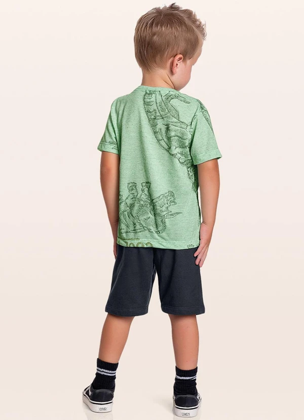 Fakini Kids - Conjunto Camiseta/Bermuda Verde 2