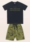Fakini Kids - Conjunto Camiseta/Bermuda Azul - variação: Verde