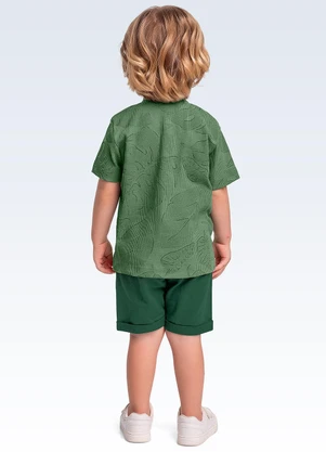 Fakini Kids - Conjunto Camiseta/Bermuda Verde - FAKINI KIDS