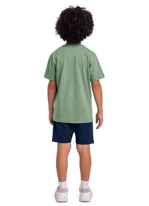 Fakini Kids - Conjunto Camiseta/Bermuda Verde - FAKINI KIDS