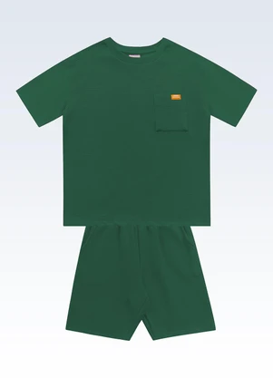 Fakini Kids - Conjunto Camiseta/Bermuda Verde - FAKINI KIDS