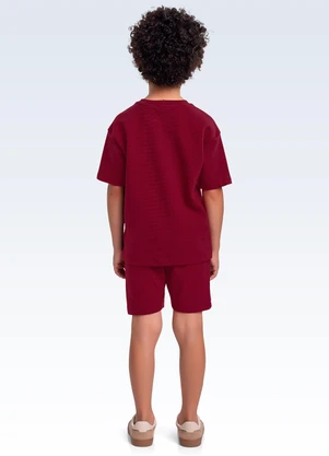 Fakini Kids - Conjunto Camiseta/Bermuda Vermelho - FAKINI KIDS