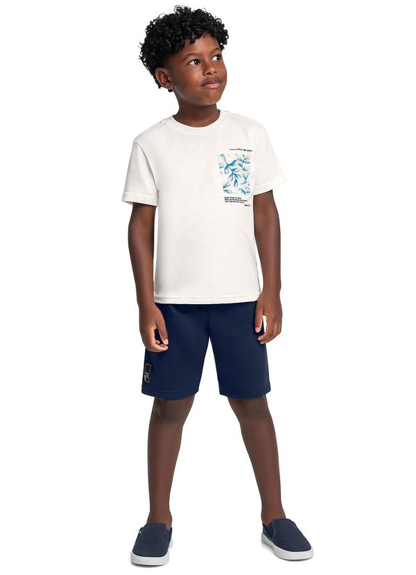 Bee Loop - Conjunto Camiseta Bolso Bermuda Bege