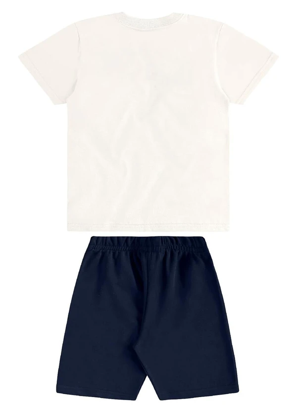 Bee Loop - Conjunto Camiseta Bolso Bermuda Bege 3