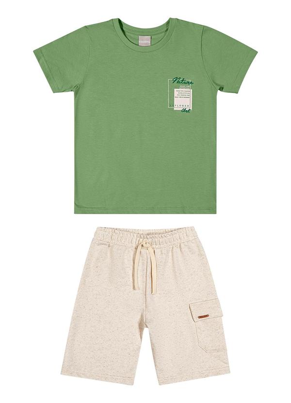 Colorittá - Conjunto  Camiseta Casual Colorittá Verde 1