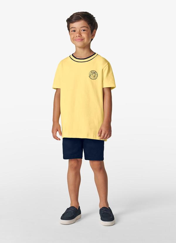 Trick Nick - Conjunto Camiseta com Bermuda Amarelo