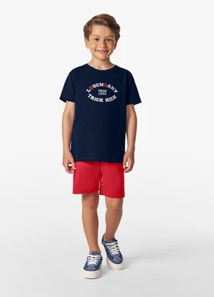 Trick Nick - Conjunto Camiseta com Bermuda Azul - TRICK NICK