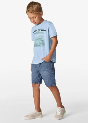 Trick Nick - Conjunto Camiseta com Bermuda Azul - TRICK NICK
