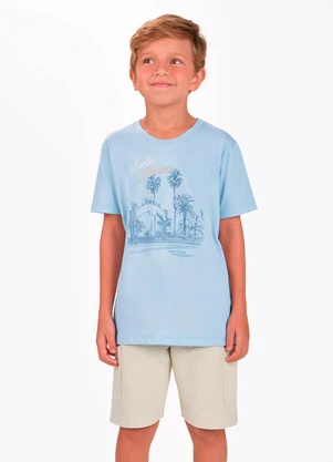 Trick Nick - Conjunto Camiseta com Bermuda Azul - TRICK NICK