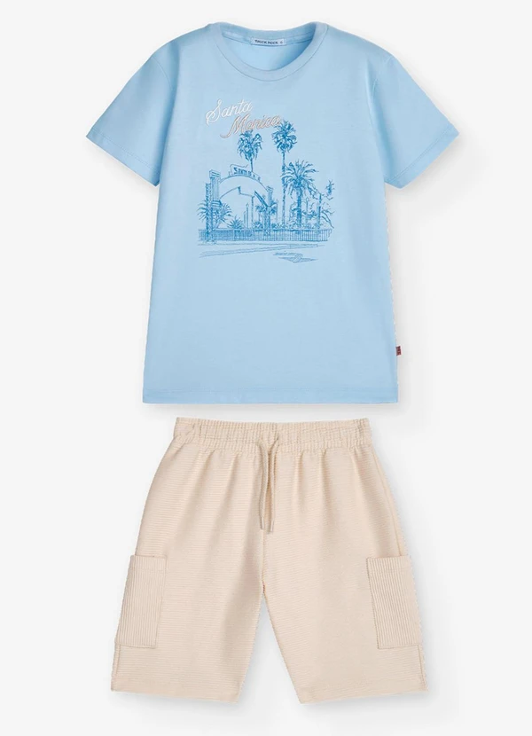 Trick Nick - Conjunto Camiseta com Bermuda Azul 6
