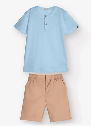 Trick Nick - Conjunto Camiseta com Bermuda Azul - TRICK NICK