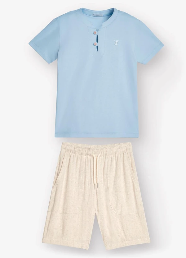 Trick Nick - Conjunto Camiseta com Bermuda Azul 6