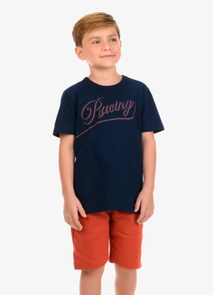 Rovi Kids - Conjunto Camiseta com Bermuda Azul - ROVI KIDS