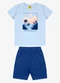 Rovi Kids - Conjunto Camiseta com Bermuda Rosa - variação: Azul