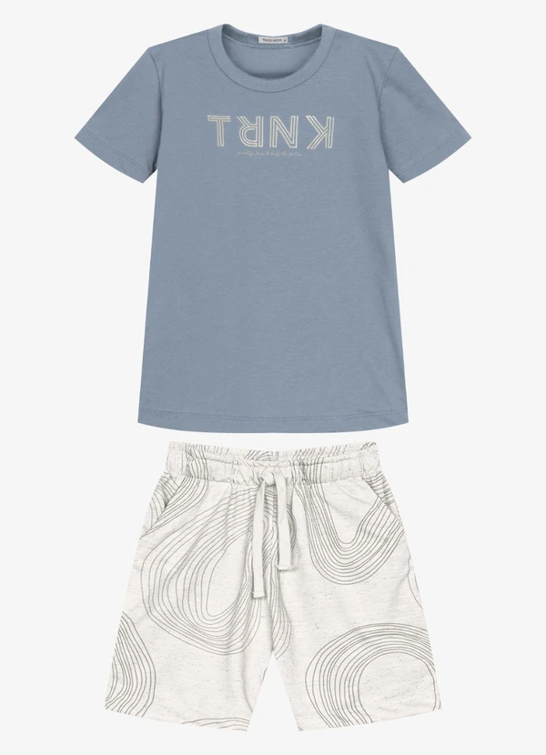 Trick Nick - Conjunto Camiseta com Bermuda Azul