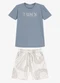 Trick Nick - Conjunto Camiseta com Bermuda Verde - variação: Azul