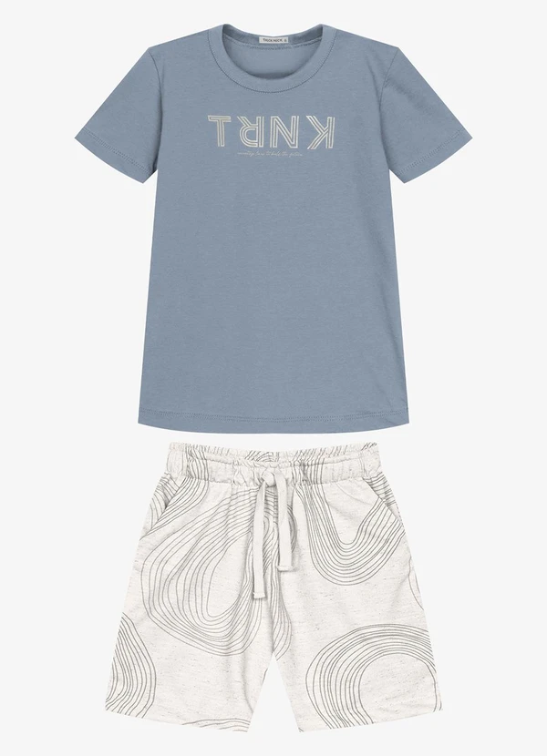 Trick Nick - Conjunto Camiseta com Bermuda Azul