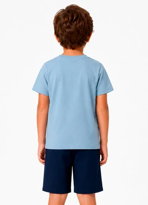 Select - Conjunto Camiseta com Bermuda Azul - SELECT