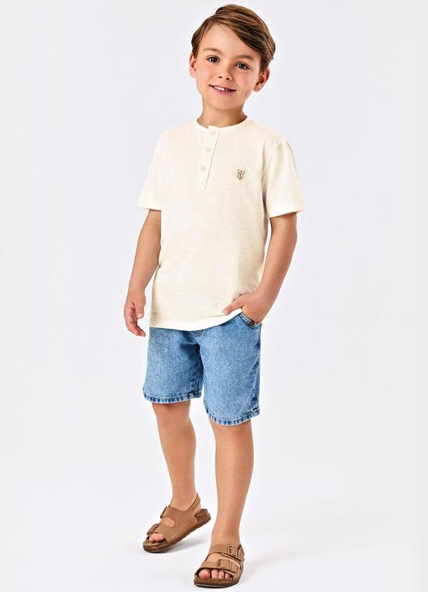 Trick Nick - Conjunto Camiseta com Bermuda Bege 3