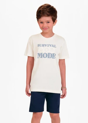 Trick Nick - Conjunto Camiseta com Bermuda Bege - TRICK NICK