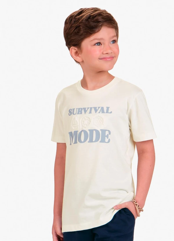 Trick Nick - Conjunto Camiseta com Bermuda Bege 4