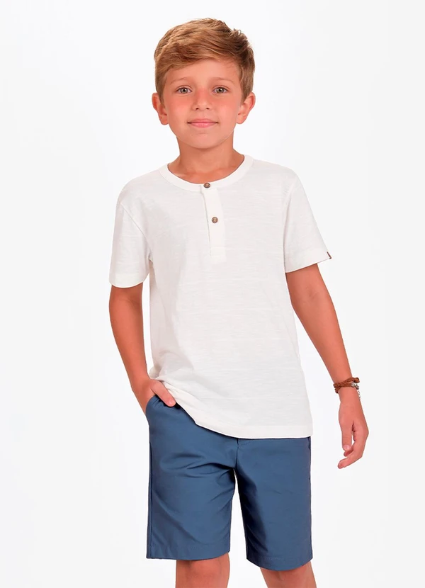 Trick Nick - Conjunto Camiseta com Bermuda Bege