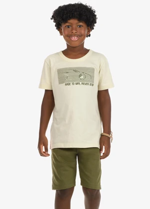 Rovi Kids - Conjunto Camiseta com Bermuda Bege - ROVI KIDS