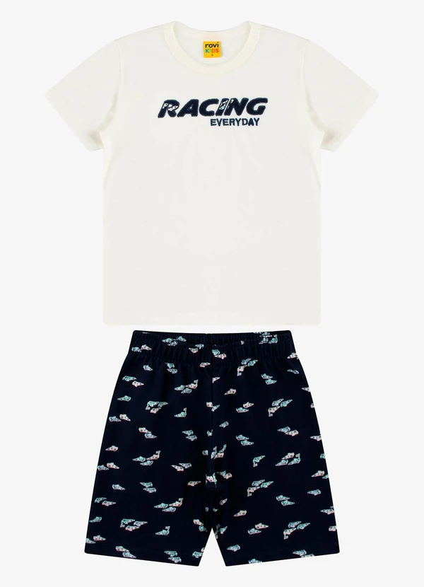 Rovi Kids - Conjunto Camiseta com Bermuda Bege 6