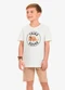 Rovi Kids - Conjunto Camiseta com Bermuda Azul - variação: Bege