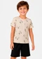 Select - Conjunto Camiseta com Bermuda Bege - variação: Bege