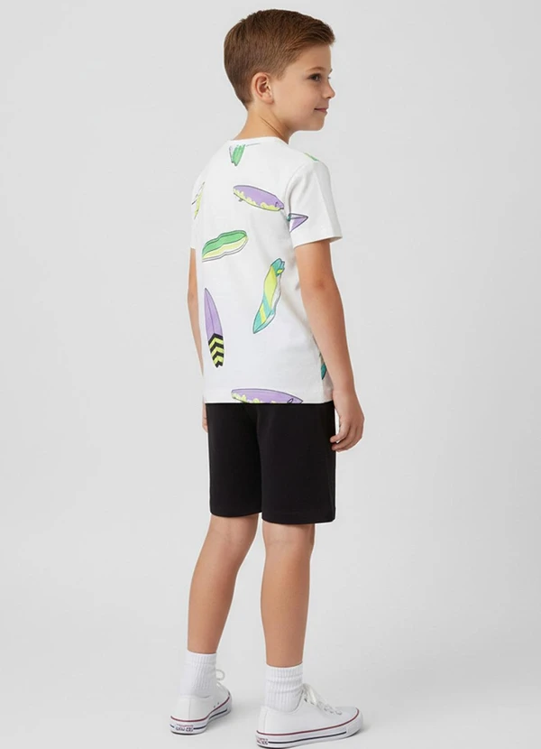 Rovi Kids - Conjunto Camiseta com Bermuda Branco 2