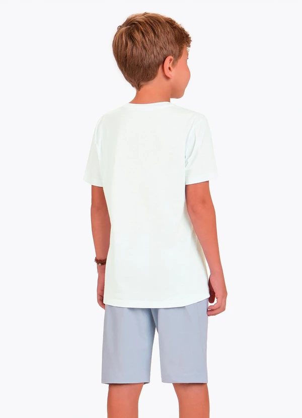 Trick Nick - Conjunto Camiseta com Bermuda Branco 2