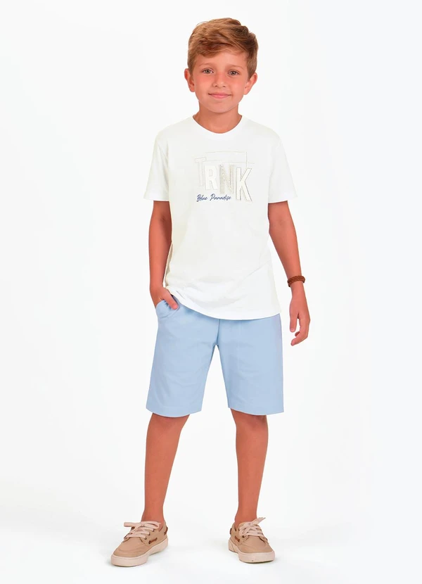 Trick Nick - Conjunto Camiseta com Bermuda Branco 3