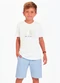 Trick Nick - Conjunto Camiseta com Bermuda Branco - variação: Branco