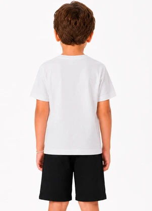 Select - Conjunto Camiseta com Bermuda Branco - SELECT