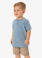 Rovi Kids - Conjunto Camiseta com Bermuda Infantil  Verde - variação: Azul