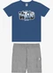 Rovi Kids - Conjunto Camiseta com Bermuda Infantil Verde - variação: Azul