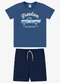 Rovi Kids - Conjunto Camiseta com Bermuda Infantil Azul - variação: Azul