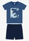 Rovi Kids - Conjunto Camiseta com Bermuda Infantil Verde - variação: Azul